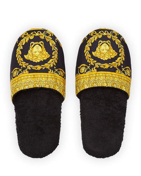 slip versace|versace black label slippers.